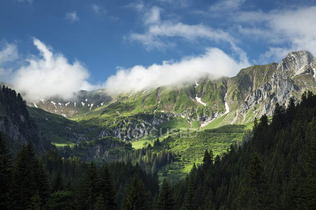 Áustria, Allgaeu High Alps, Heiterberg, Baergunttal durante o dia — Fotografia de Stock