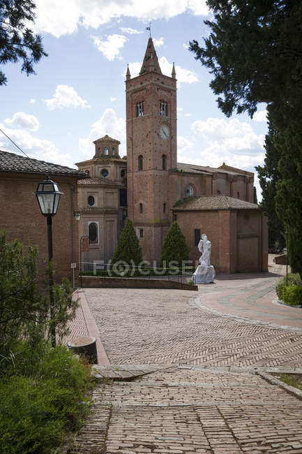 Italy, Tuscany, Abbey of Monte Oliveto Maggiore — Stock Photo