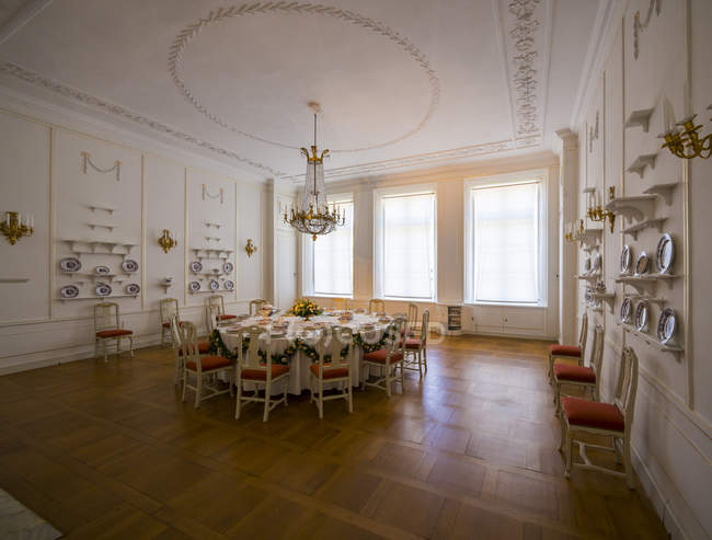 Germany, Eutin, Eutin Castle, Showrooms with historic interiors — Stock Photo
