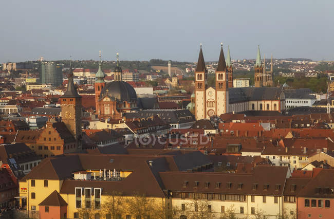 Germania, Baviera, Wuerzburg, Città vecchia, Cattedrale di Wuerzburg — Foto stock