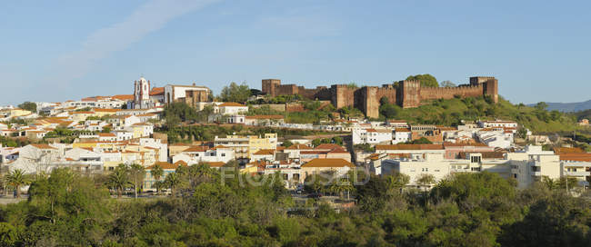 Вид на собор і замок, Фару, Португалія — стокове фото