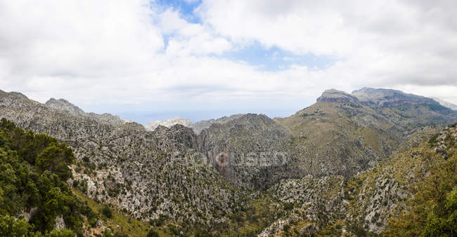 Espanha, Maiorca, Vista da Serra de Tramuntana — Fotografia de Stock