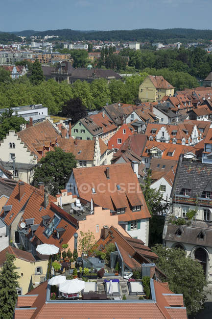 Germania, Baden Wuerttemberg, Costanza, Centro storico veduta sui tetti — Foto stock
