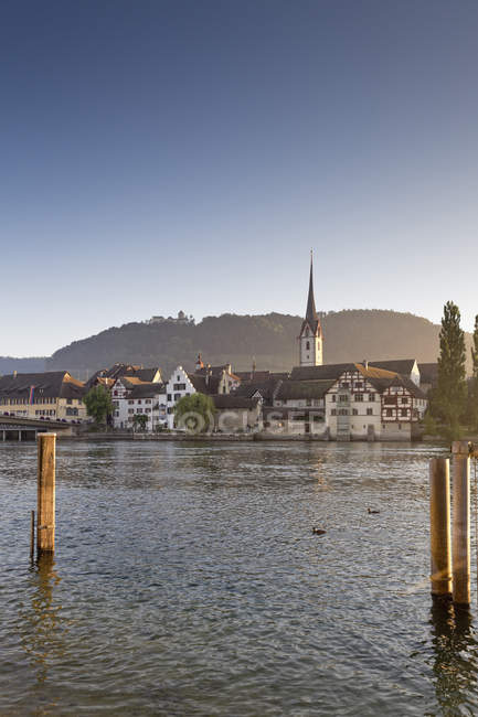 Швейцария, Тюрингия, старый город Штайн в утреннем свете — стоковое фото