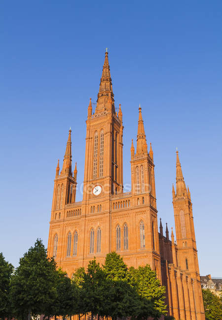 Allemagne, Hesse, Wiesbaden, Market Church pendant la journée — Photo de stock