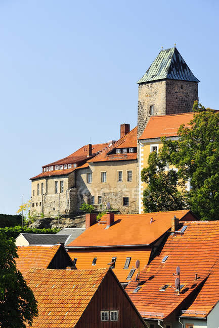 Alemanha, Saxónia, Hohnstein, Castelo de Hohnstein durante o dia — Fotografia de Stock