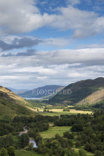 Reino Unido, Escócia, Vista de Loch Broom em Northwest Highlands — Fotografia de Stock
