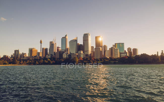 Skyline do centro de Sydney, Austrália — Fotografia de Stock