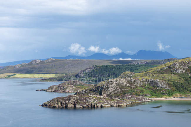 Vereinigtes Königreich, Schottland, Blick auf Loch Broom bei Tag — Stockfoto