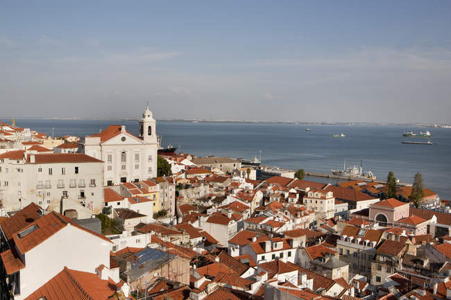 Portugal, Lisbon, View of Santo Estevao church near Tajo river — Stock Photo