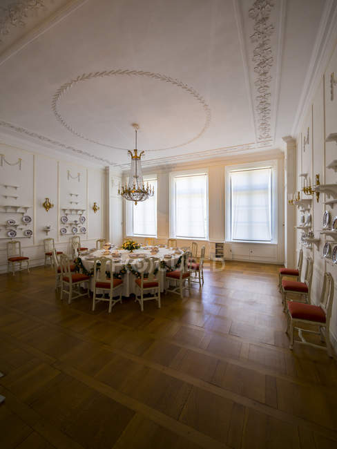 Germania, Eutin, Castello di Eutin, Showroom con interni storici — Foto stock