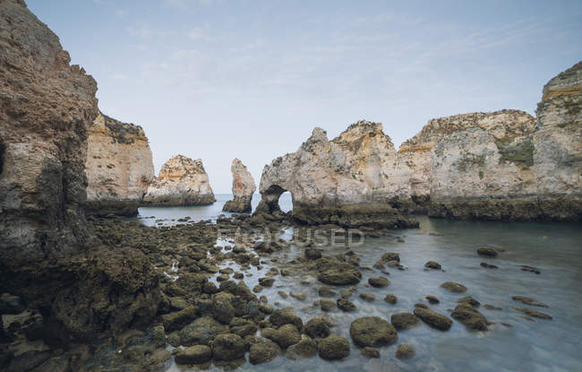 Archs and cliffs on Ponta da Piedade — Stock Photo