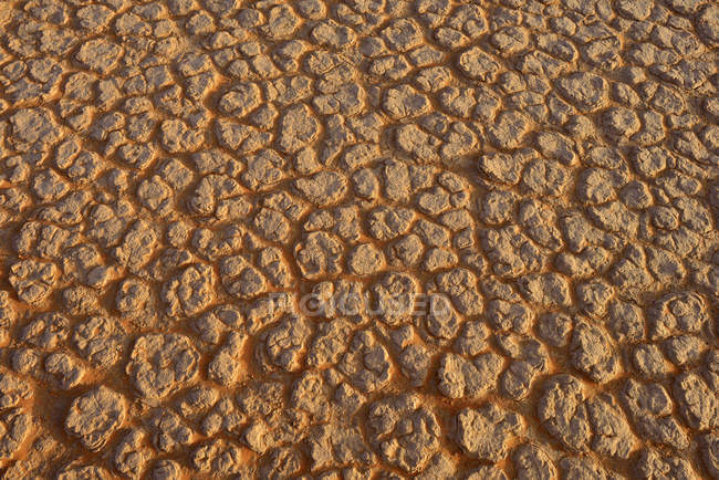 Algeria, Tassili n 'Ajjer, Sahara, broken surface of a salt and clay pan — стоковое фото