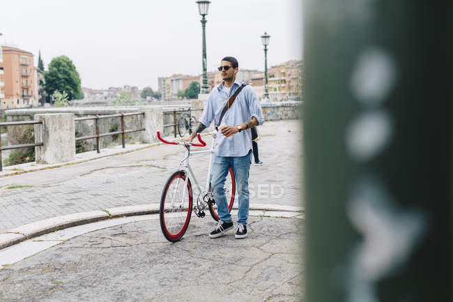 walking a bike