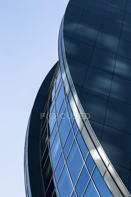 Germania, Assia, Francoforte, architettura moderna, facciata in vetro — Foto stock