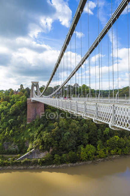 Vereinigtes Königreich, England, Bristol, Clifton, Fluss Avon, Clifton-Hängebrücke — Stockfoto