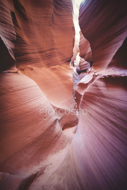 Lower Antelope Canyon, path between sandstone, Page, Arizona, USA — Stock Photo