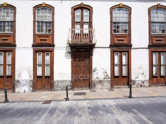 Spagna, Isole Canarie, La Palma, Los Llanos de Aridane, Plaza de Espana, Antico edificio — Foto stock