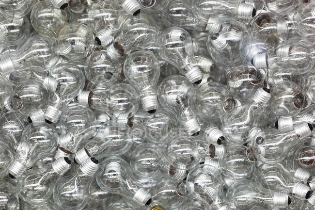 A lot of old light bulbs — Stock Photo