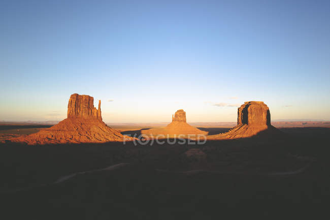 USA, Utah, Monument Valley during a summer sunset — Stock Photo