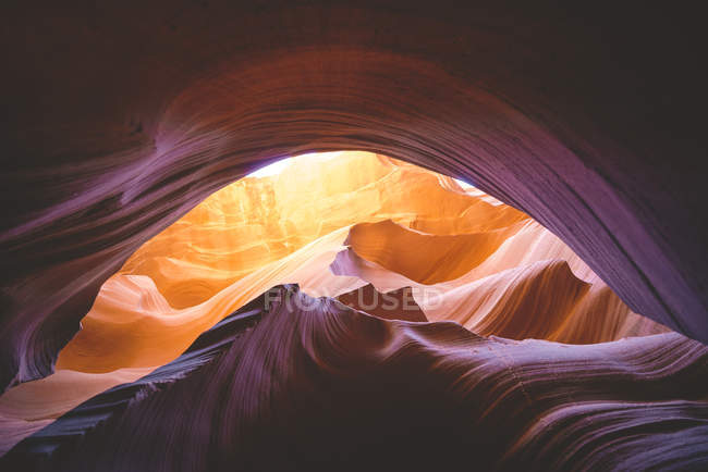 Rock arch in Antelope Canyon, Page, Arizona, Estados Unidos - foto de stock