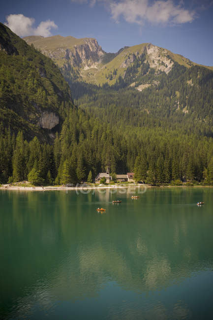 Italy, Trentino-Alto Adige, Alto Adige, Puster Valley and Lake Prags — Stock Photo