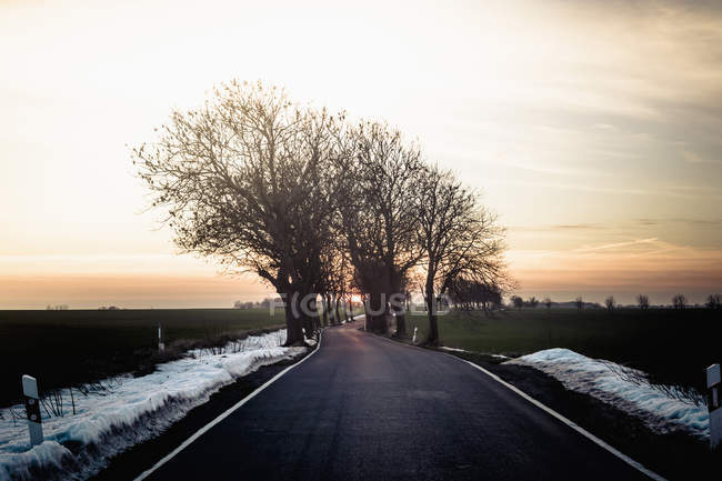 Germania, Meclemburgo-Pomerania occidentale, Ruegen, Tramonto a Capo Arkone — Foto stock