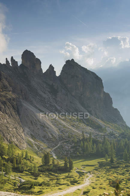 Vista panorâmica para os Alpes Dolomitas durante o dia, Itália — Fotografia de Stock