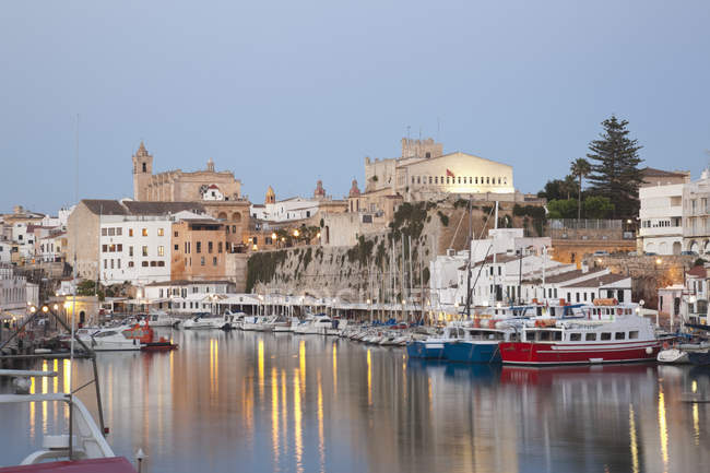 View of Ciutadella with town hall — Stock Photo