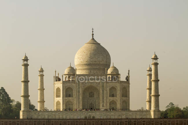 Taj Mahal alla luce del tramonto — Foto stock