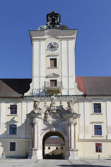 Facade of Benedictine Abbey — Stock Photo