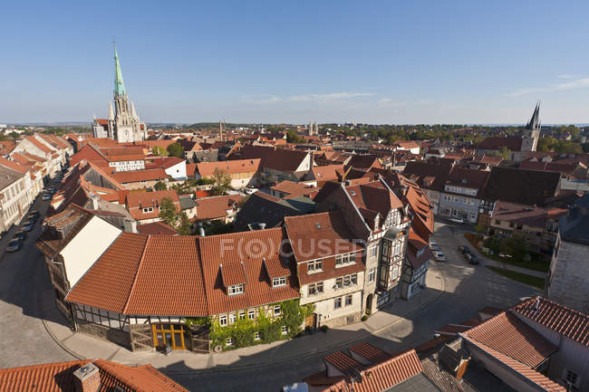 Alemania, Turingia, Muhlhausen, Vista de la ciudad - foto de stock