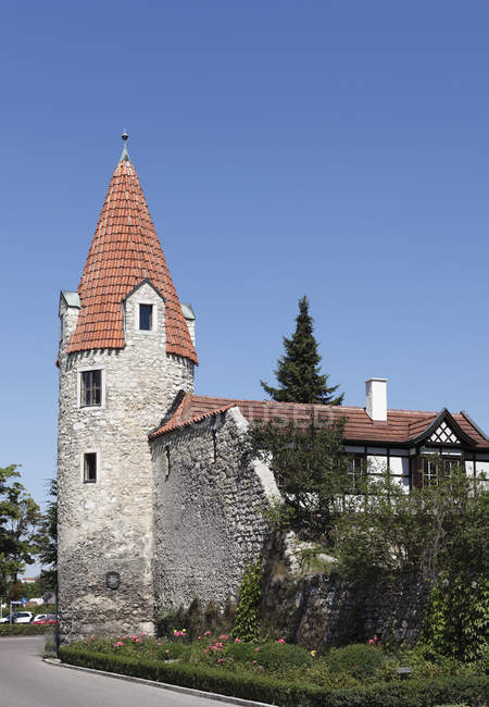 Fachada de la torre Maderturm - foto de stock