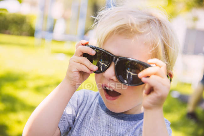 giant black sunglasses