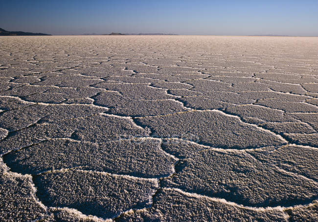 USA, Nevada, View of salt desert during daytime — Stock Photo