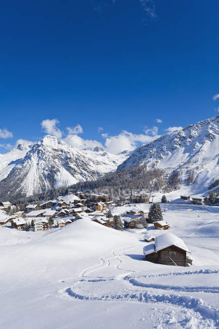 View of Graubunden, Switzerland — Stock Photo