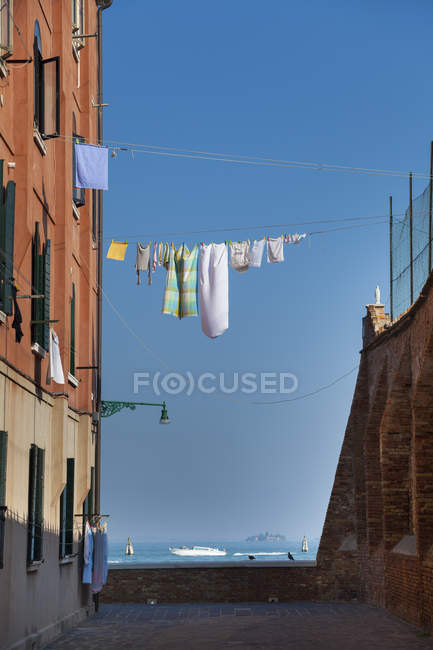 Italia, Venecia, Lavadero en Cannaregio - foto de stock
