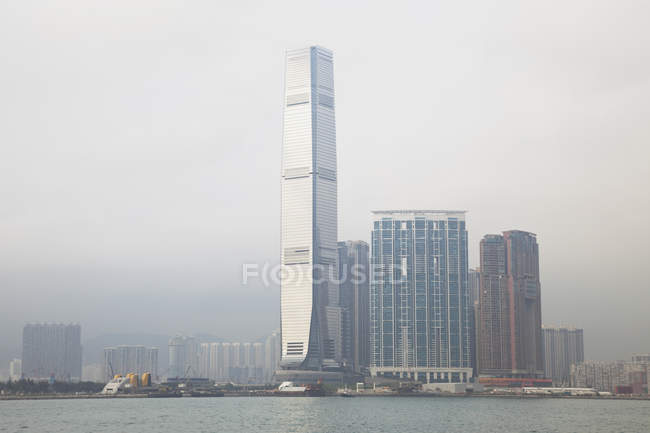 Cina, Veduta del Centro Commerciale Internazionale di Hong Kong — Foto stock