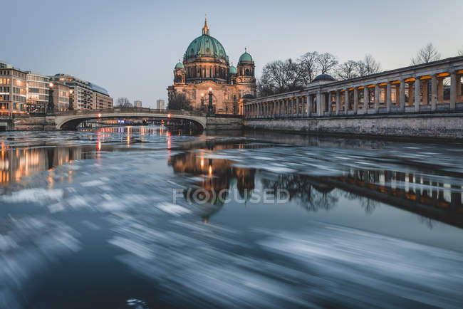 Germany, Berlin, view to Berliner Cathedral at twilight — Stock Photo