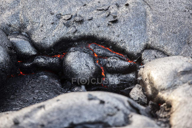 Hawaii, große insel, hawai 'i vulkane nationalpark, lava — Stockfoto