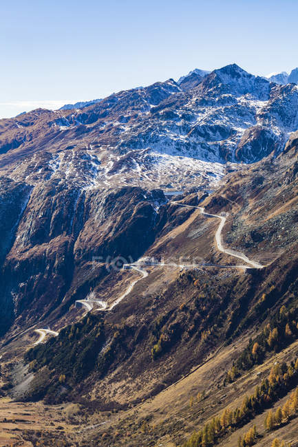 Швейцарія, Вале, Альпи, вигляд на Grimsel Pass — стокове фото