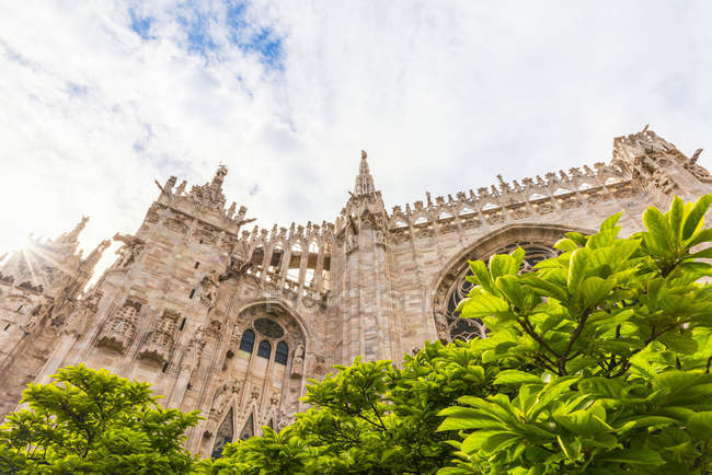 Italy, Milan, view to Milan Cathedral from below — Stock Photo