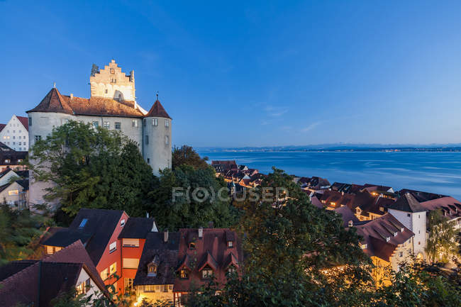 Germany, Baden-Wuerttemberg, Lake Constance, Meersburg, Meersburg Castle, lower city — Stock Photo