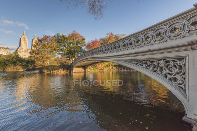 EUA, Nova Iorque, Manhattan, ponte no Central Park — Fotografia de Stock