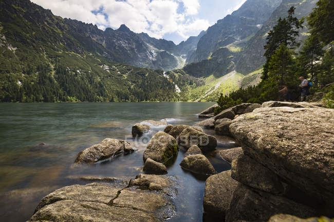 Polonia, Alti Monti Tatra, Tatra, Parco Nazionale dei Tatra, Morskie Oko — Foto stock