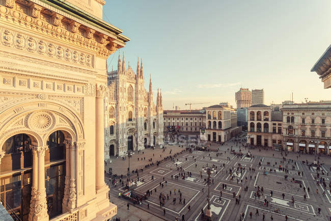 Galleria Vittorio Emanuele shopping Center in Milan, Italy, Stock image