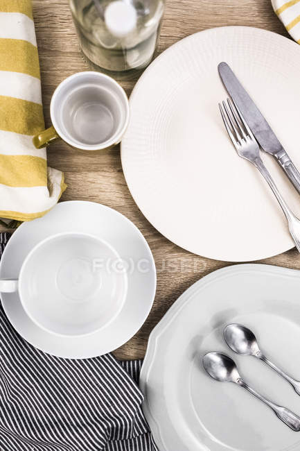 Primo piano della tabella Laid — Foto stock