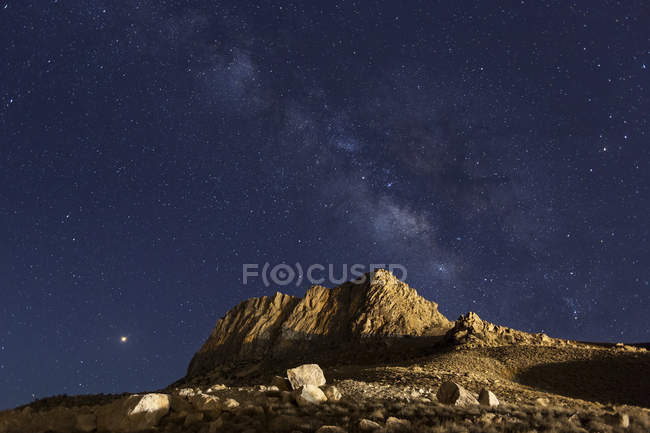 Iran, Fars Province, Neyriz, near Bakhtegan Lake, Milkyway — Stock Photo