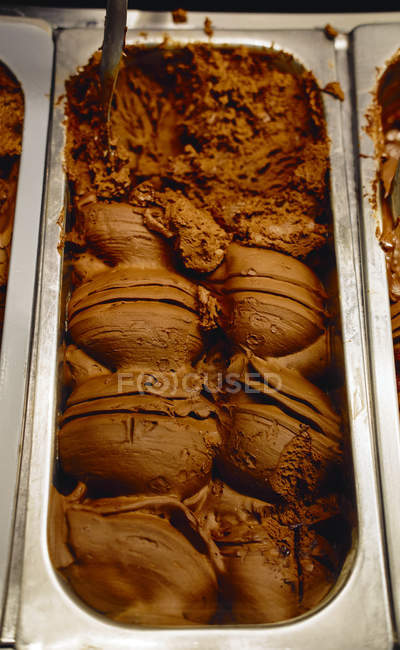 Close up of Dark chocolate icecream — Stock Photo