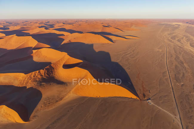 Afrique, Namibie, Désert de Namib, Parc national de Namib-Naukluft, Vue aérienne de la dune du désert 45 — Photo de stock